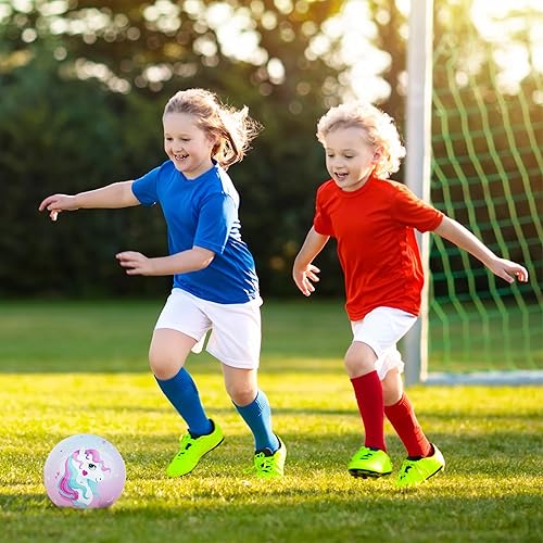 Miniatura 5 de PP PICADOR Pelota de fútbol para niños, bonita pelota de dibujos animados con inflador, juguetes de regalo para niñas y niños, para interiores y