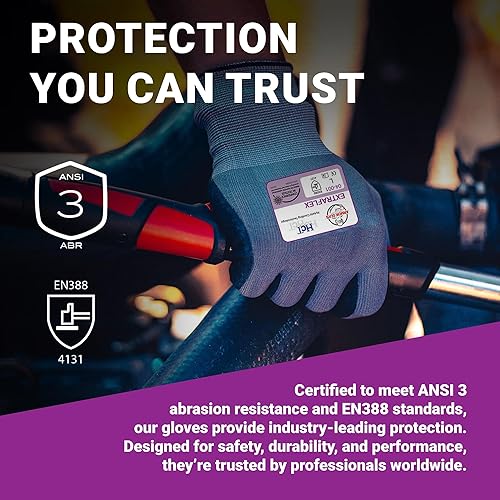 Miniatura 4 de Armor Guys ExtraFlex Protective Work Gloves - Abrasion Resistant Gloves - Landscaping, Warehouse, Assembly Line Work Gloves