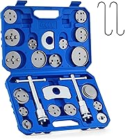 Orion Motor Tech 24pc Universal Brake Caliper Tool Set - Heavy Duty Piston Compressor & Wind-Back Kit for Easy Brake Pad Changes