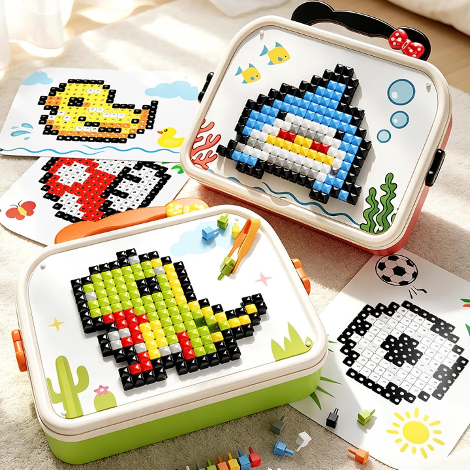 Układanka Z Kołkami DIY 3D Edukacyjne Kołki Grzybki