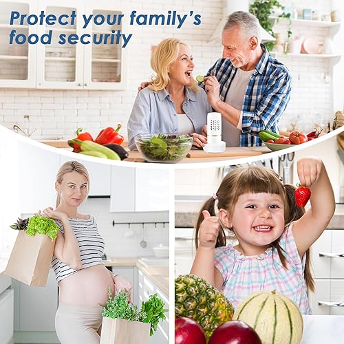 Miniatura 6 de Cudinham Purificador de Frutas y Verduras Limpiador Máquina de Lavado Forma de Cápsula Desinfección Tecnología de Purificación de Iones OH para