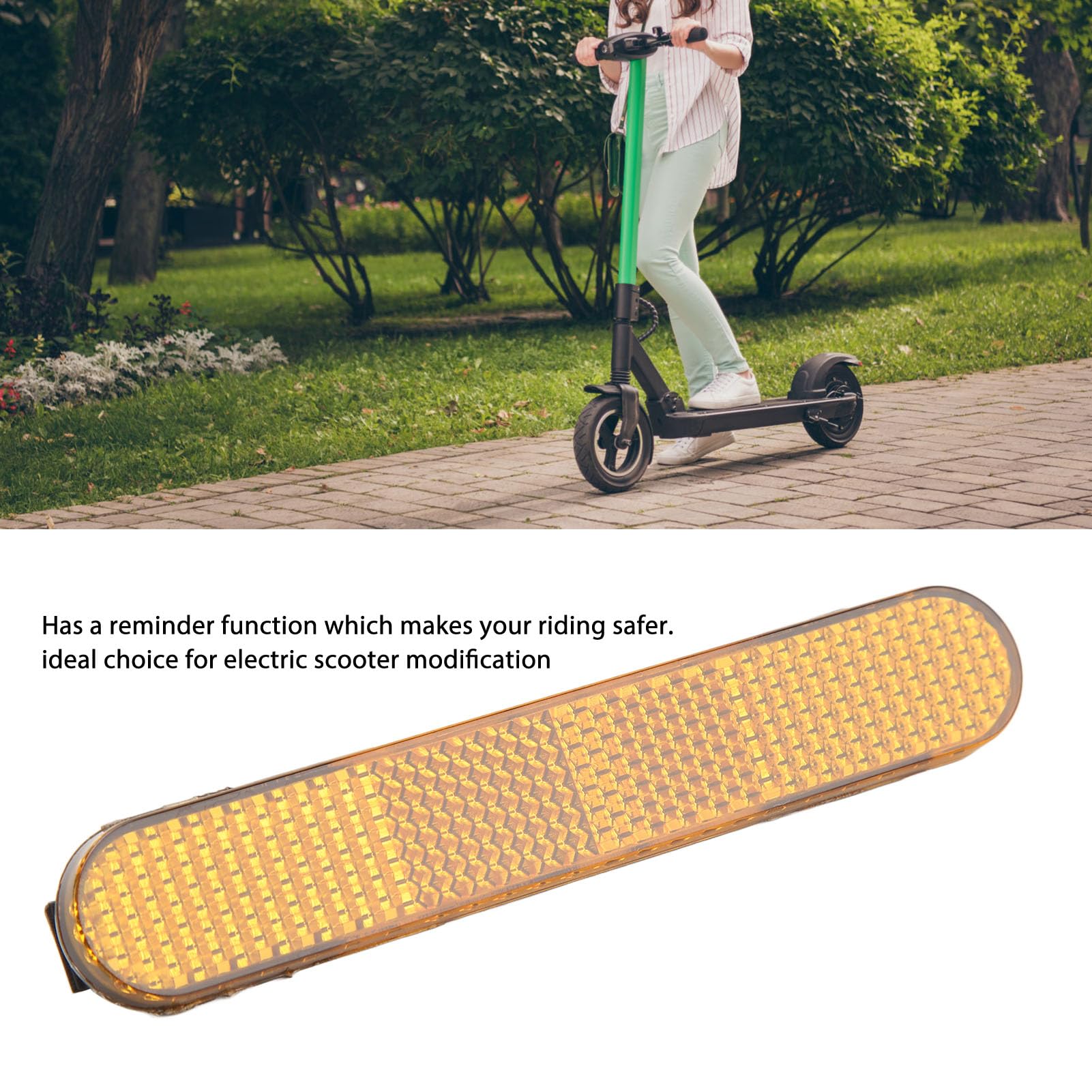 VGEBY Ruota Posteriore per Scooter Elettrico 2 Pezzi, Guscio Decorativo Protettivo Riflettente per Copertura per Scooter Elettrico Mi 4PRO Giallo