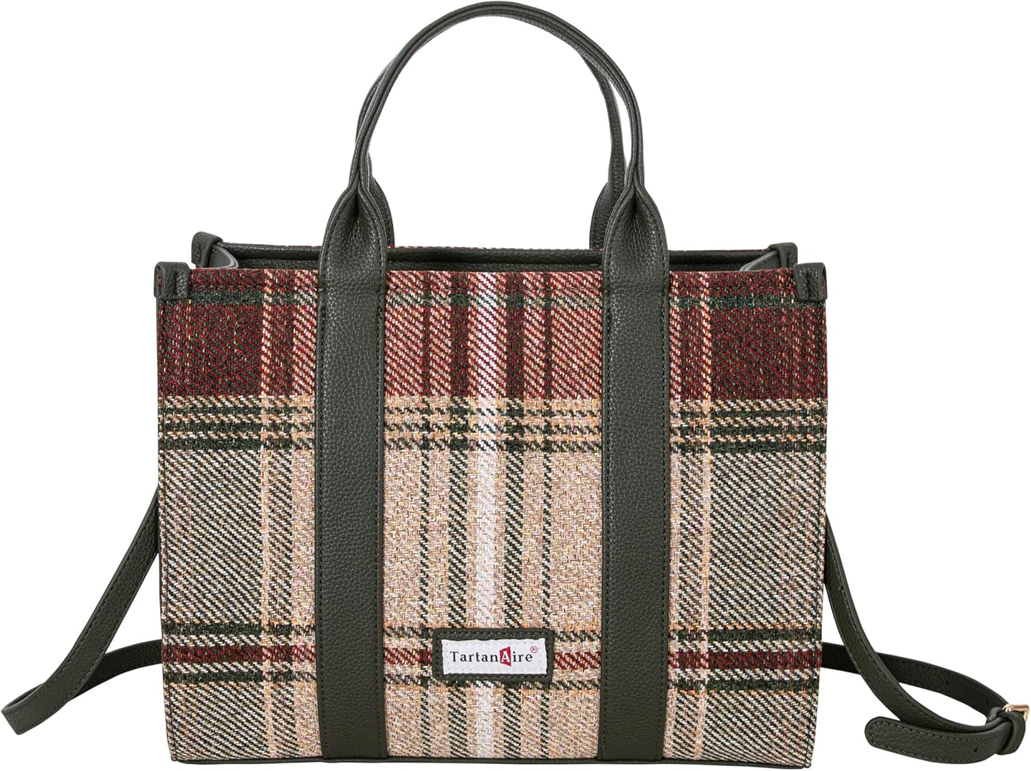 Plaid Purse Satchel Bags for Women, Top Handle Checkered Handbags, Work Tote, Crossbody Shoulder Bag for Office Travel