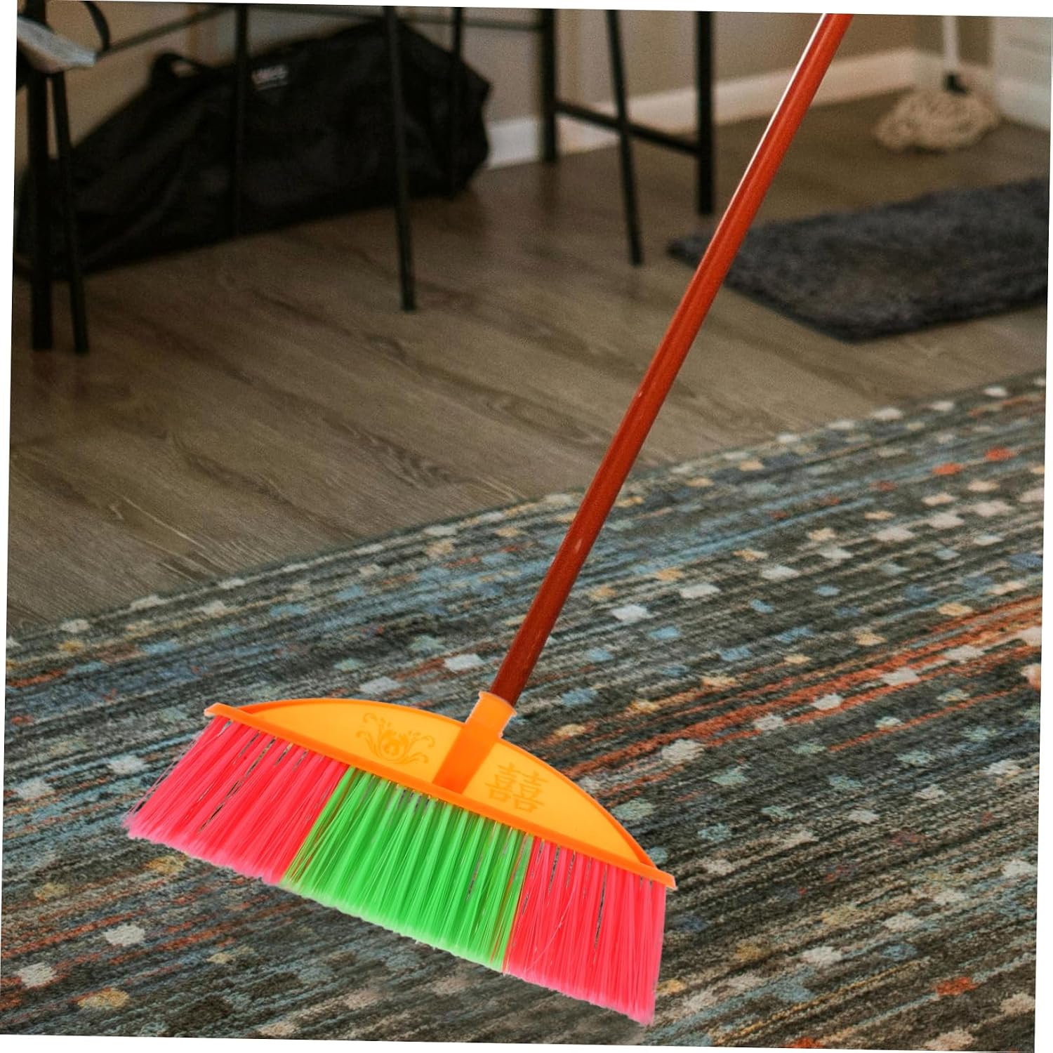 Gatuida Broom Head Replacement for Indoor Floor Cleaning Upgraded Row Design with Durable Bristles Kitchen Accessory for Easy Sweeping of Dust and Debris for Home and Bathroom
