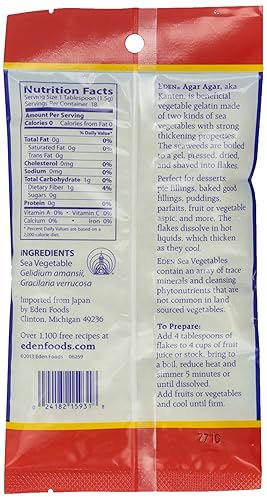 Miniatura 2 de Eden Agar Agar - Copos de verduras marinas de 1 onza, paquete de 1