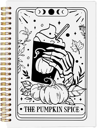 Miniatura 20 de The Overthinker - Cuaderno de cartas del tarot, diario gótico de calavera gótica, diario de bruja, suministros de oficina góticos, cuaderno