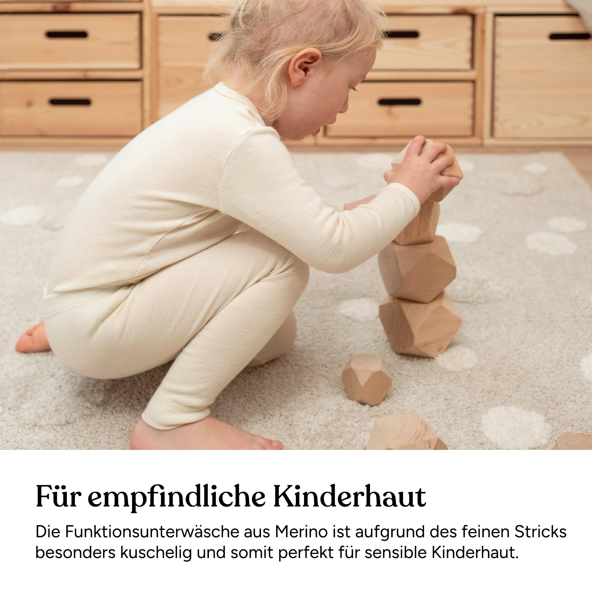 Ehrenkind® Funktionsunterwäsche | Kinder Set aus 100% Merino Schurwolle k.b.T | Thermowäsche Jungen & Mädchen | Skiunterwäsche Winter | Made in Europe | Oeko-TEX® Zertifiziert