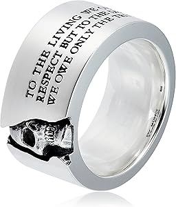 Amazon | [ドクターモンロー] Dr MONROE メッセージスカルリング