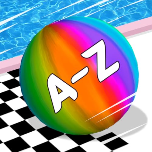 AZ Run 2048: Ball Rush 2048 Alphabet Merge Master - 2248 A-Z Ball Run Rolling Match ABC Runner ASMR Game