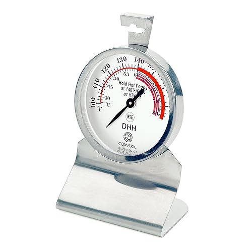 Miniatura 2 de Comark DHH - Termómetro de alimentos con cuerpo de acero inoxidable, estilo de esfera, 1 unidad (paquete de 1)