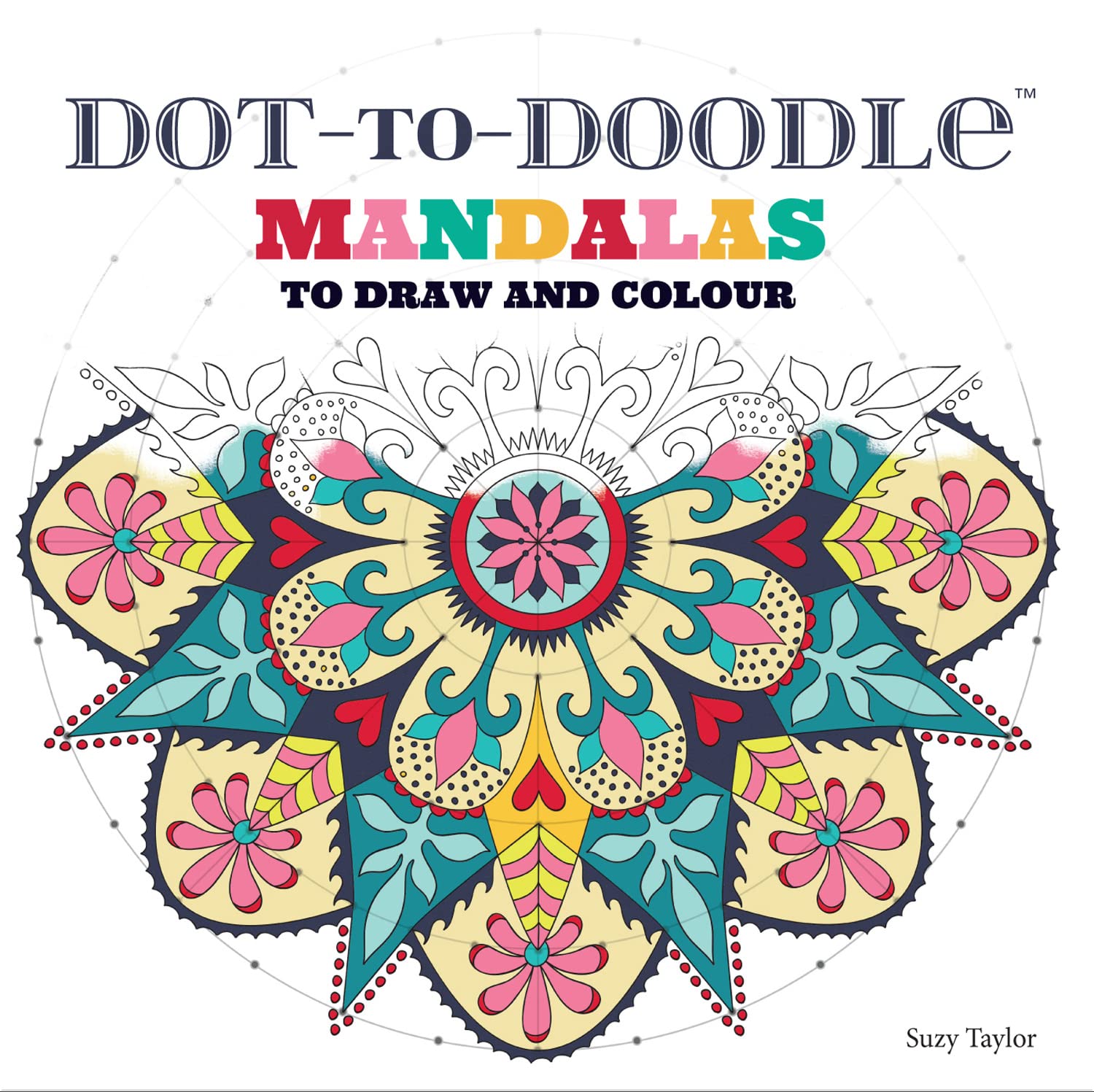 Livre mandalas point à point pour chasser le stress par le coloriage