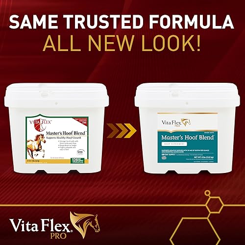 Miniatura 4 de Farnam Vita Flex Master's Hoof Blend fórmula de salud de pezuñas, suministro para 128 días, 8 libras