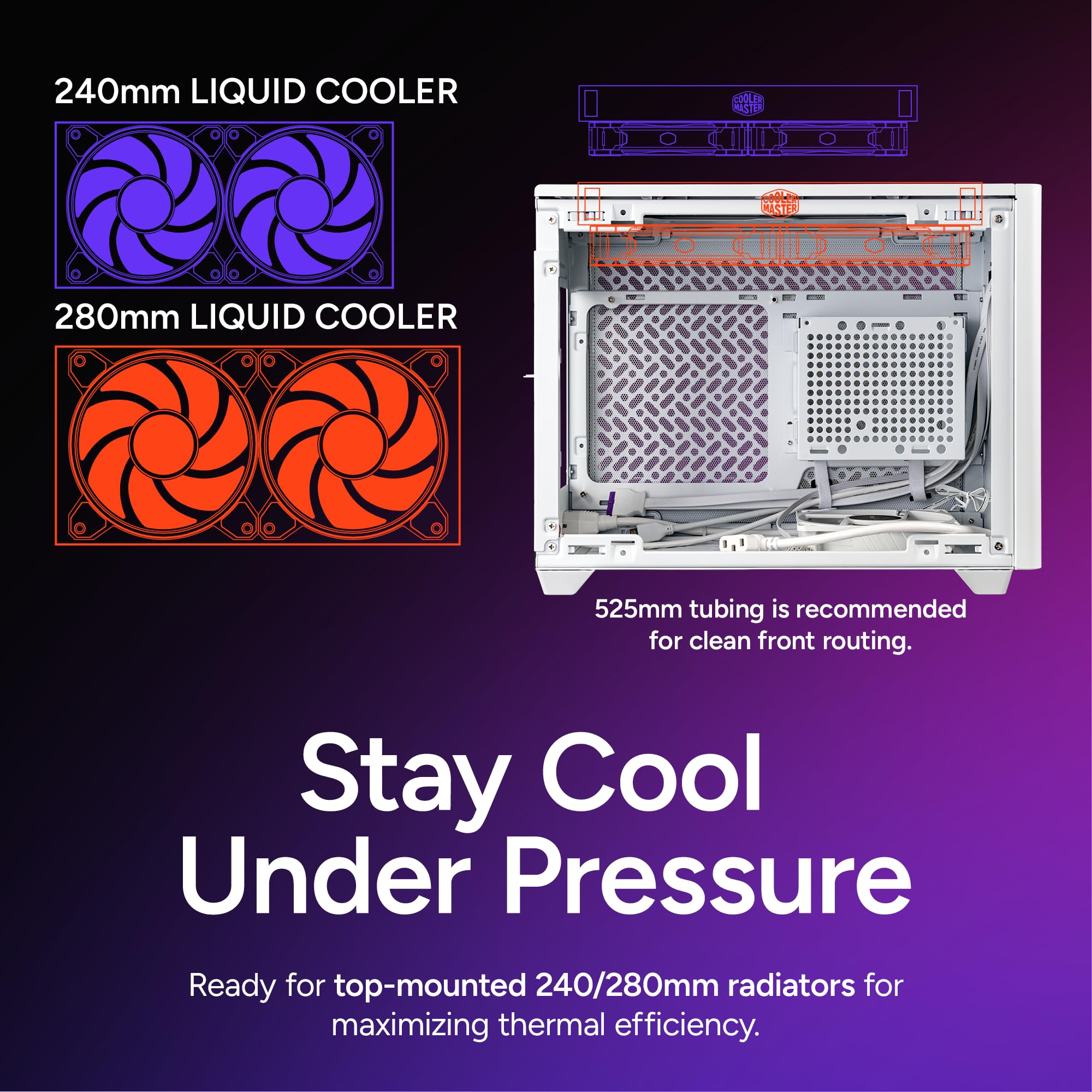 Amazon.com: Cooler Master NR200P V2 White Mini-ITX PC Case Ready 