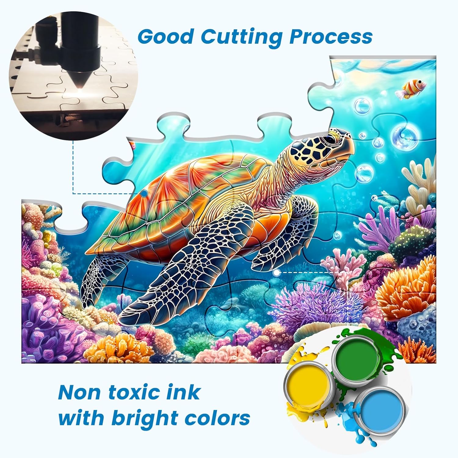 6 Packs 16 Large Piece Puzzle for Seniors Puzzle Dementia Alzheimer's Products Activities for Seniors Elderly Adult Dog Cat Turtle Easy Jigsaw Puzzle Alzheimers Memory Games with 6 Storage Bags