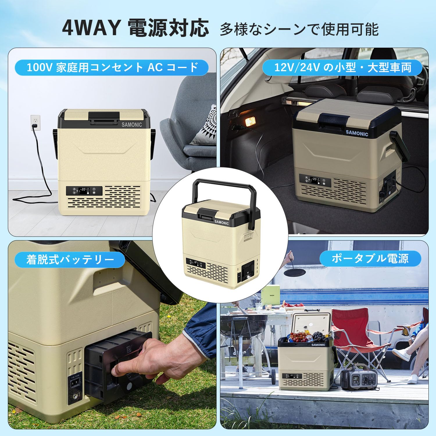 【新品未使用】SAMONIC 車載冷蔵庫 ポータブル冷蔵庫【未開封】 新品未使用】SAMONIC 車載冷蔵庫 ポータブル冷蔵庫【未開封】 - メルカリ