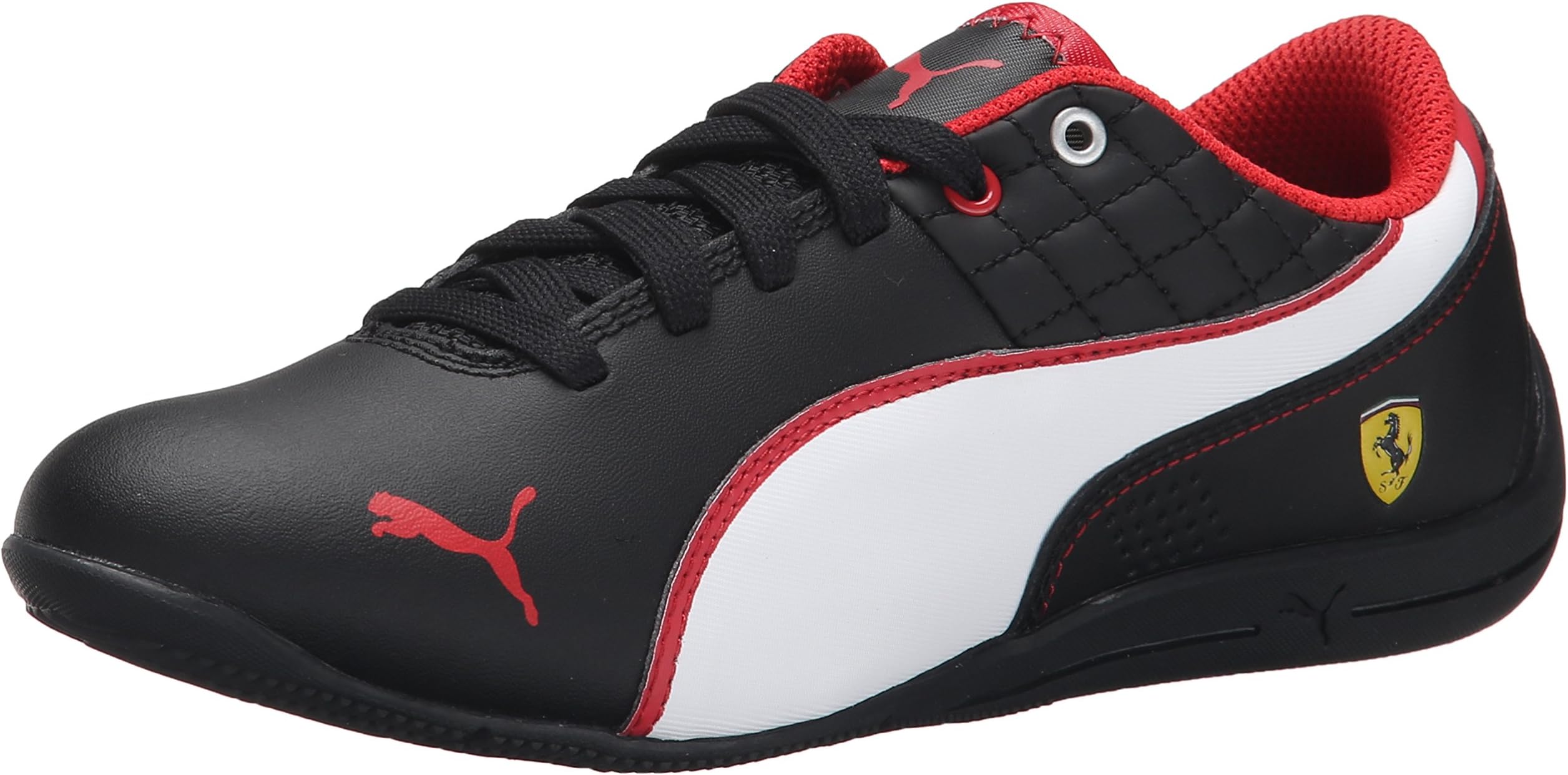 PUMA Drift Cat 6 L NM SF JR Sneaker (Little Kid/Big Kid) , Black/White/Rosso Co, 5 M US Big Kid