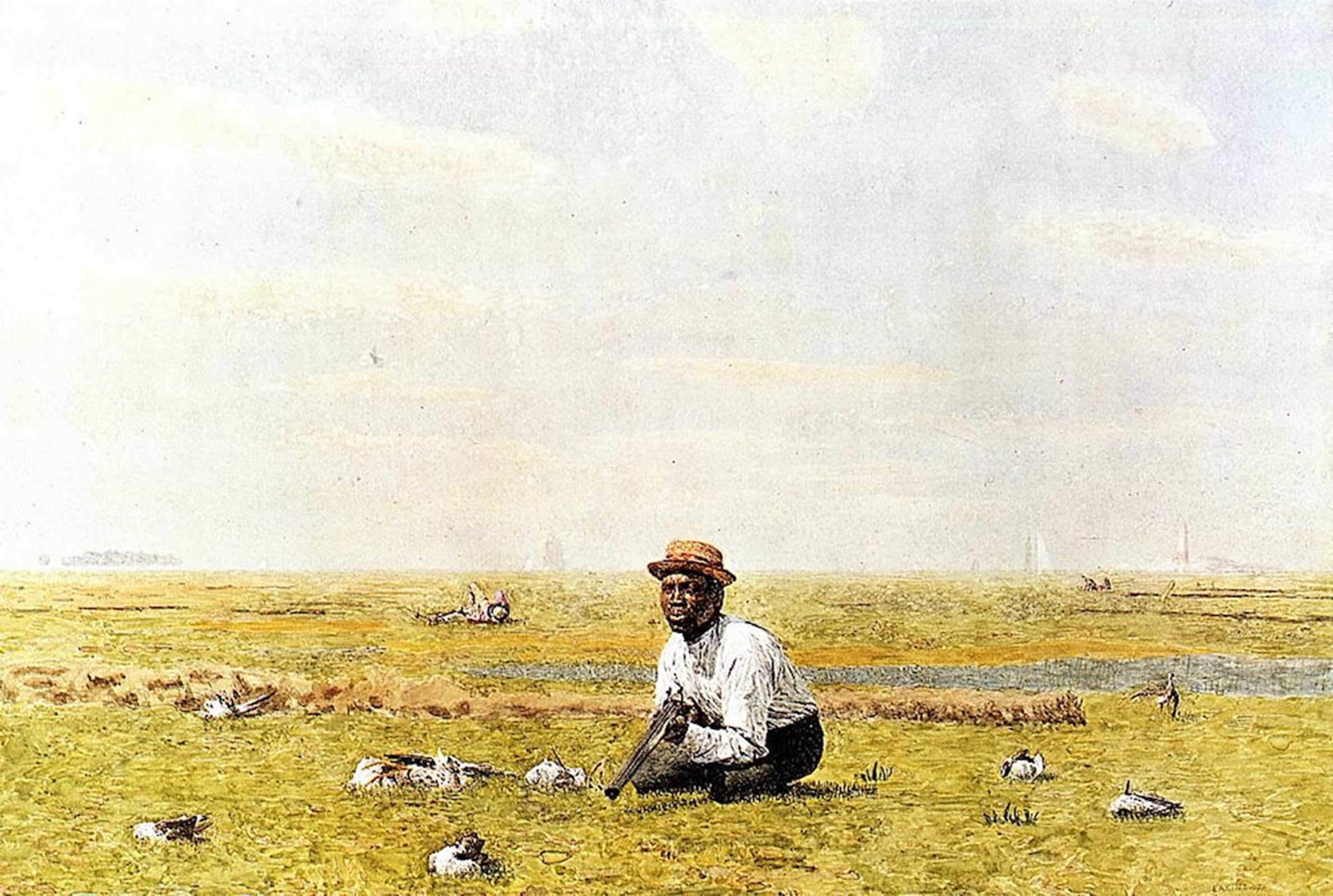 ARTXLXXBN Famous Prints Artwork Pictures Poster Painting Art Whistling for Plover Eakins Artwork Landscape Pictures for Home Decor 60x90cm