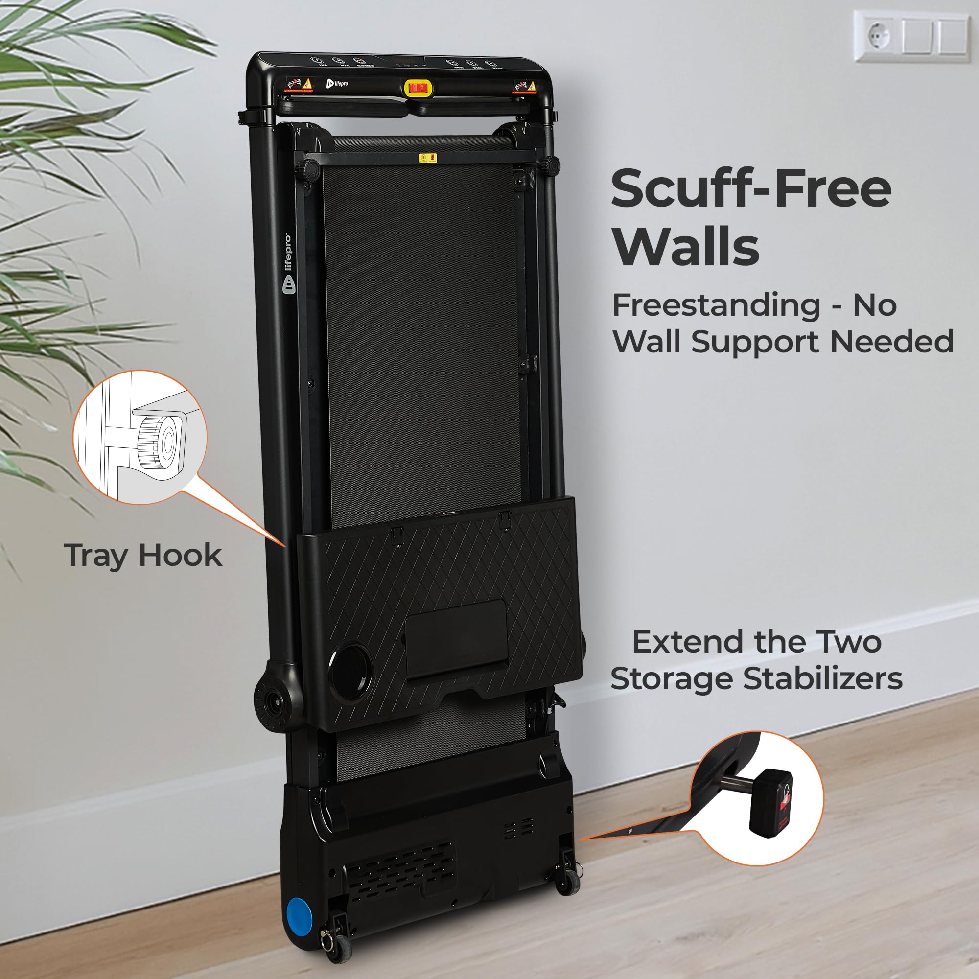 Lifepro Treadmill with Desk 3in1 Foldable Walking Pad Compact