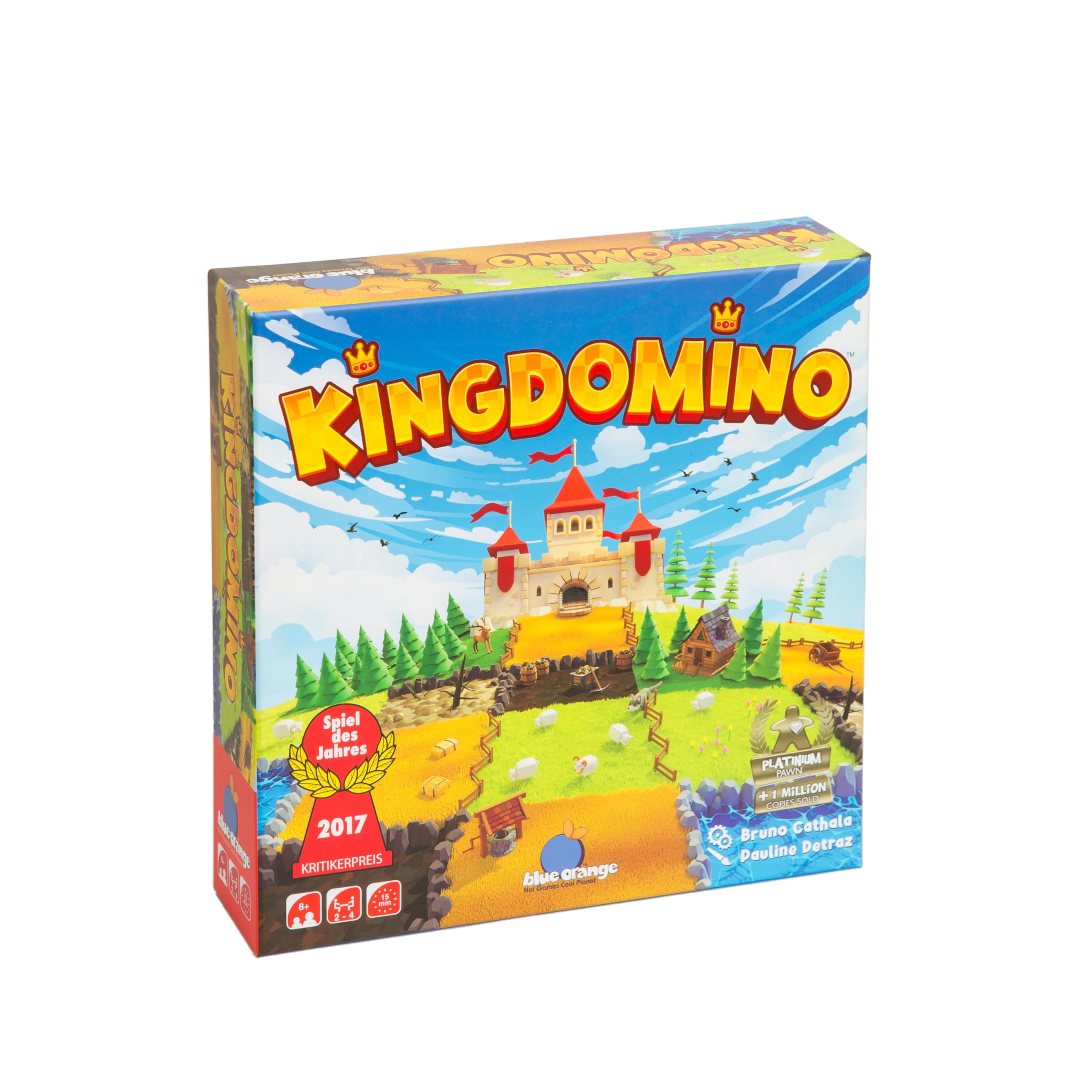 Blue Orange - Kingdomino New Edition - Family Board Game - Worldwide Success - Tile Game - For 2 to 4 Players - Ages 8 and Up