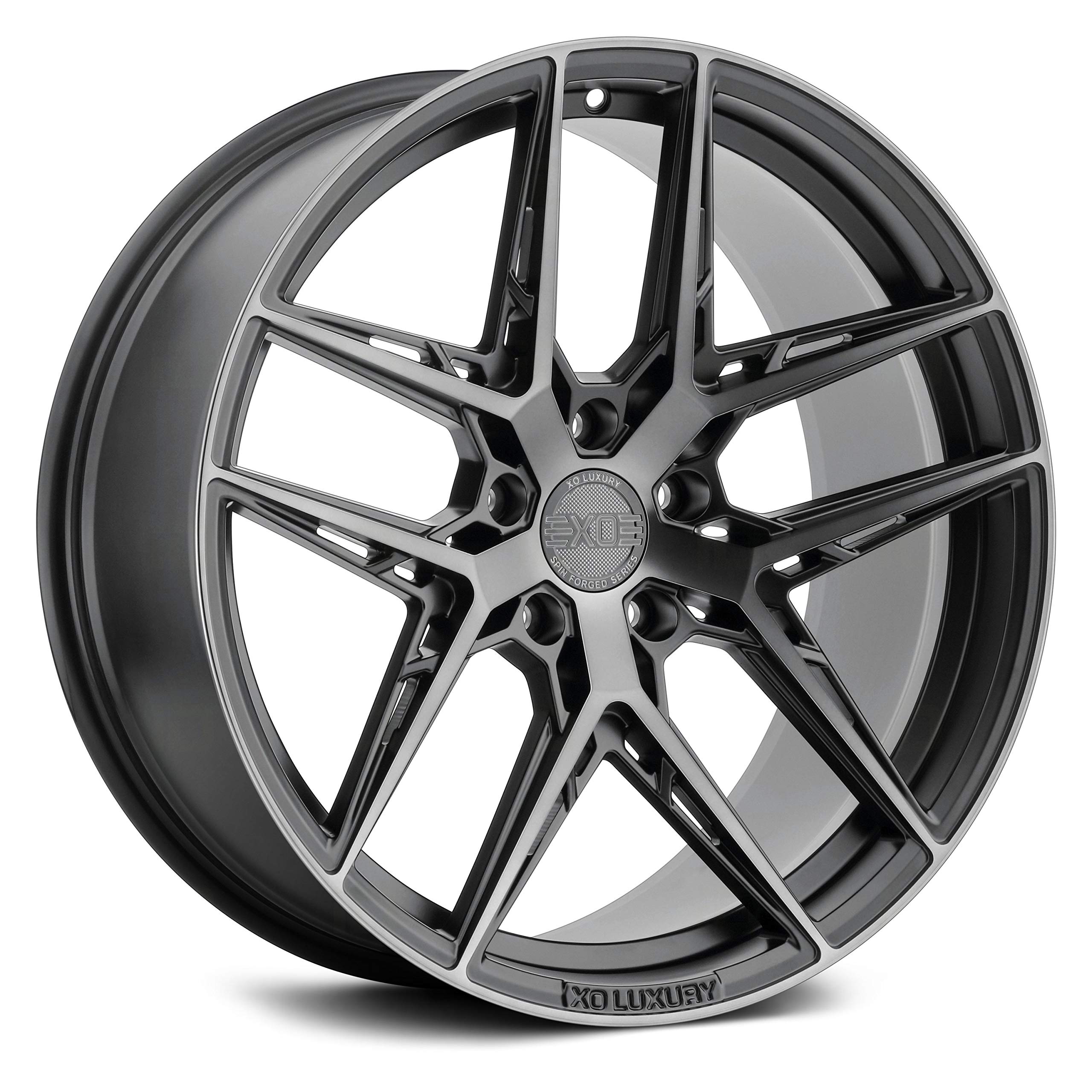 XO Luxury Cairo Carbon Graphite Wheel with Aluminum (19 x 9.5 inches /5 x 114 mm, 40 mm Offset)