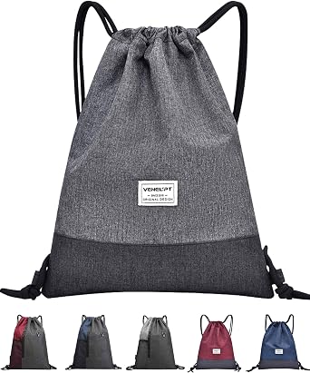 QueenNa Mochilas de Cuerdas Bolsa de Deporte Impermeable para Hombre con  Cremallera y Bolsillos de Malla, Mochila Deportiva para Adolescentes Unisex  Ligera, Resistente al Agua, Gris : Amazon.es: Deportes y aire libre