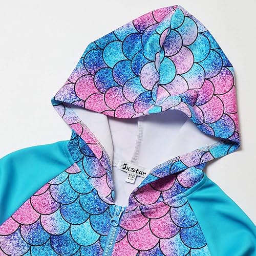 Miniatura 3 de Sudadera con capucha para niñas con cremallera y bolsillos