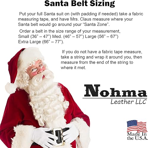 Miniatura 5 de Cinturón de Santa Claus, cinturón de cuero de 2.5 pulgadas de ancho, hebilla de latón, cinturón pirata, amish hecho a mano