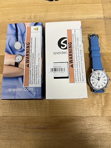 Miniatura 8 de Speidel Original Scrub Watch para enfermeras, profesionales médicos y estudiantes - Varios colores médicos de exfoliación, dial de fácil lectura,