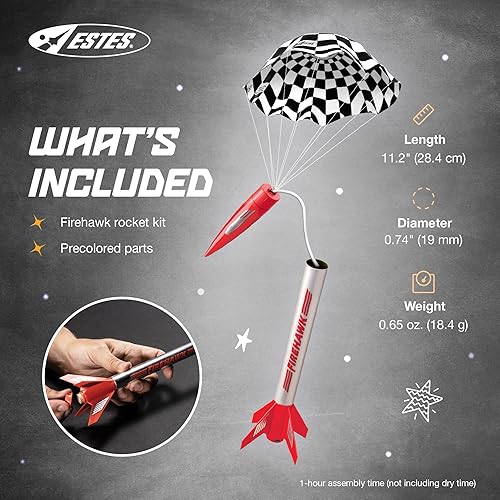 Miniatura 3 de Estes Kit de cohete modelo volador Firehawk 804