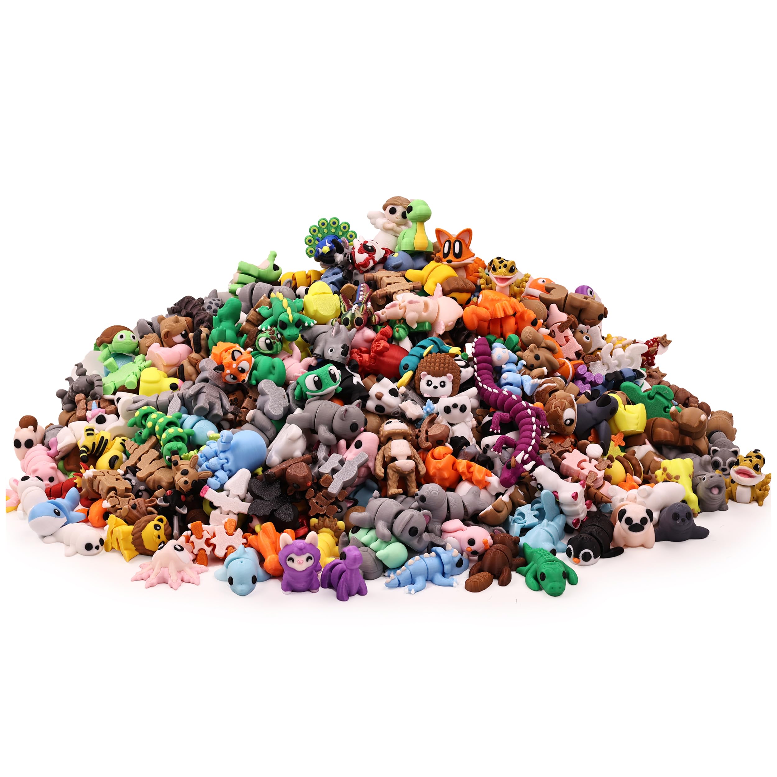 35 PCS Mystery 3D Printed Animal Figurines
