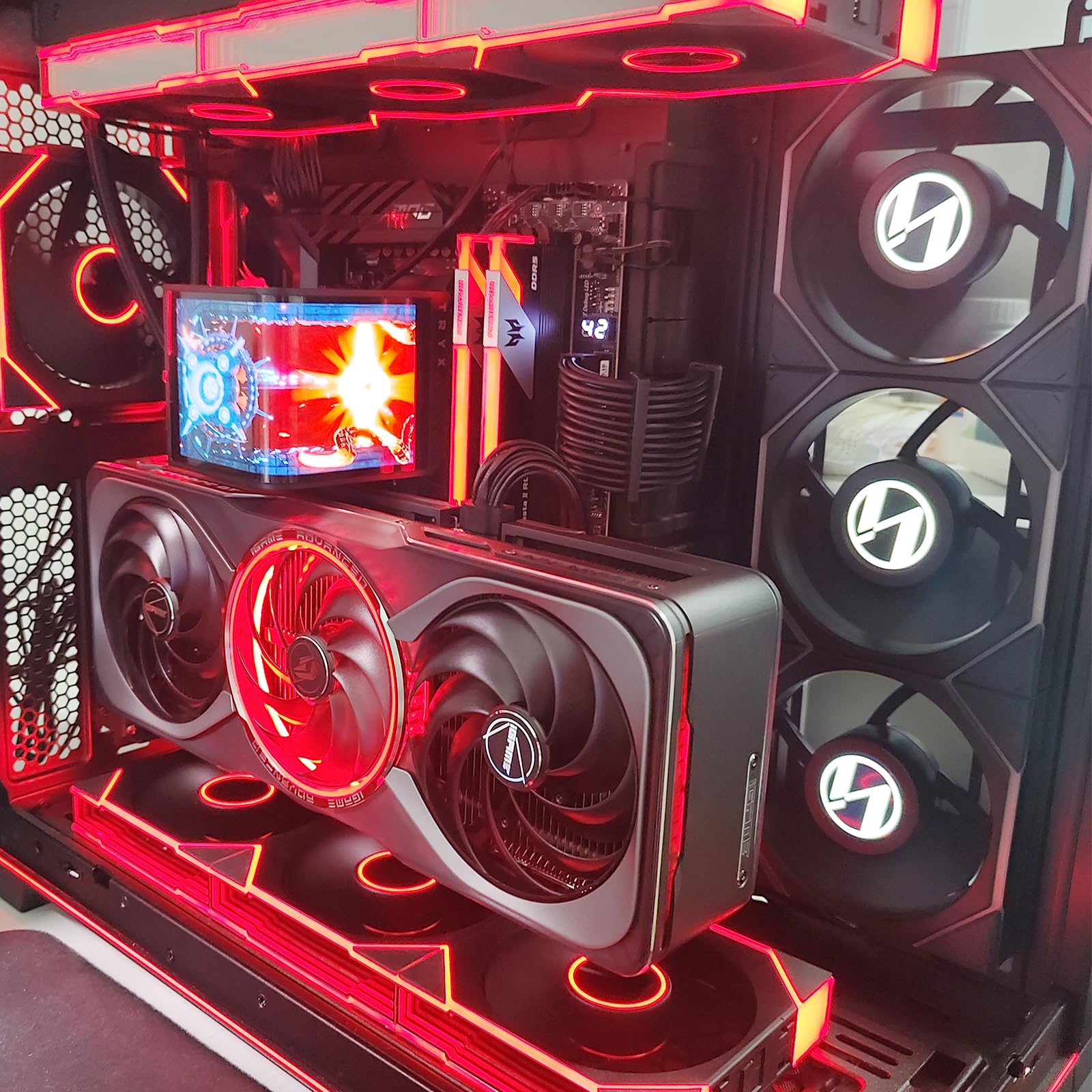 PCIe X16 GEN5 Riser kabel z pionowym uchwytem GPU PCIe 5.0 dla Future RTX5090 (biały wspornik)