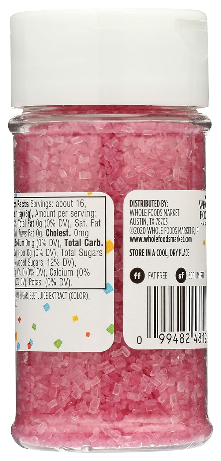 365 by Whole Foods Market, Pink Decorating Sugar, 3.3 Ounce (Pack of 2) - Image 7