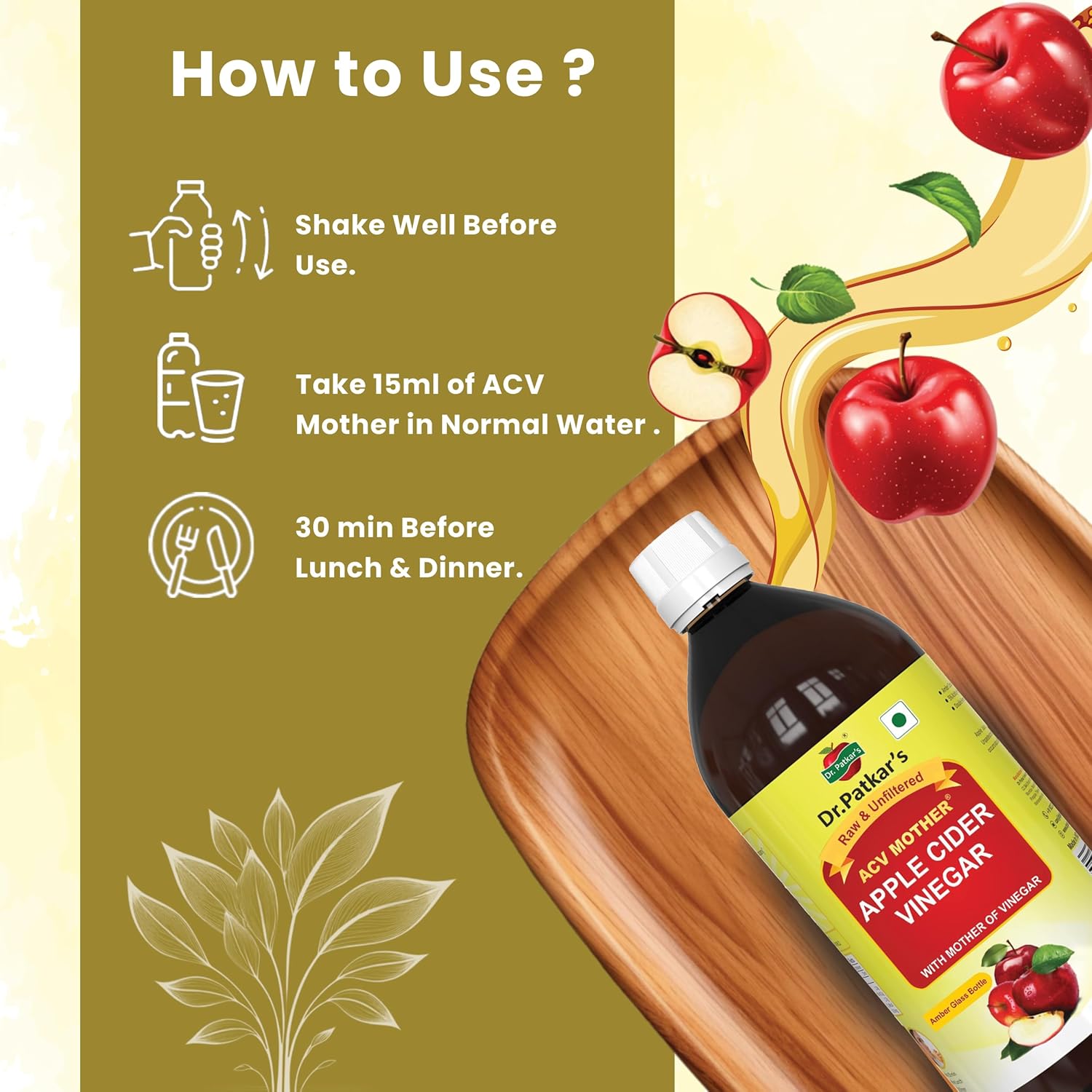 Buy Now Dr. Patkar'S Apple Cider Vinegar With Mother Vinegar | Unfil... 6 Buy Now Dr. Patkar'S Apple Cider Vinegar With Mother Vinegar | Unfil...