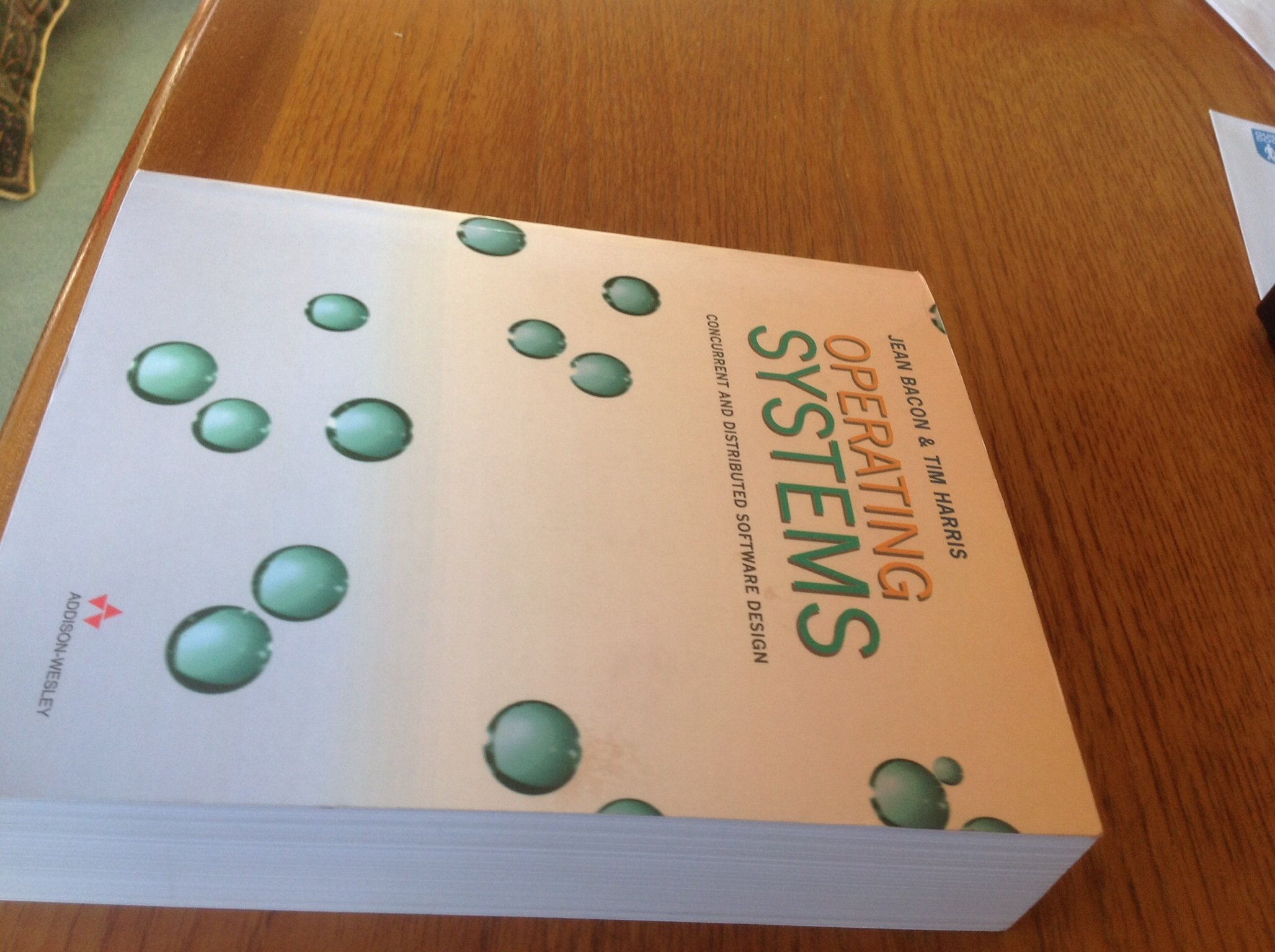 Operating Systems: Concurrent and Distributed Software Design
