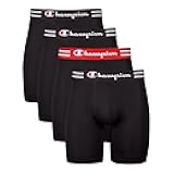 Men's Cotton Moisture-Wicking Performance Stretch Boxer Briefs, 3-Pack