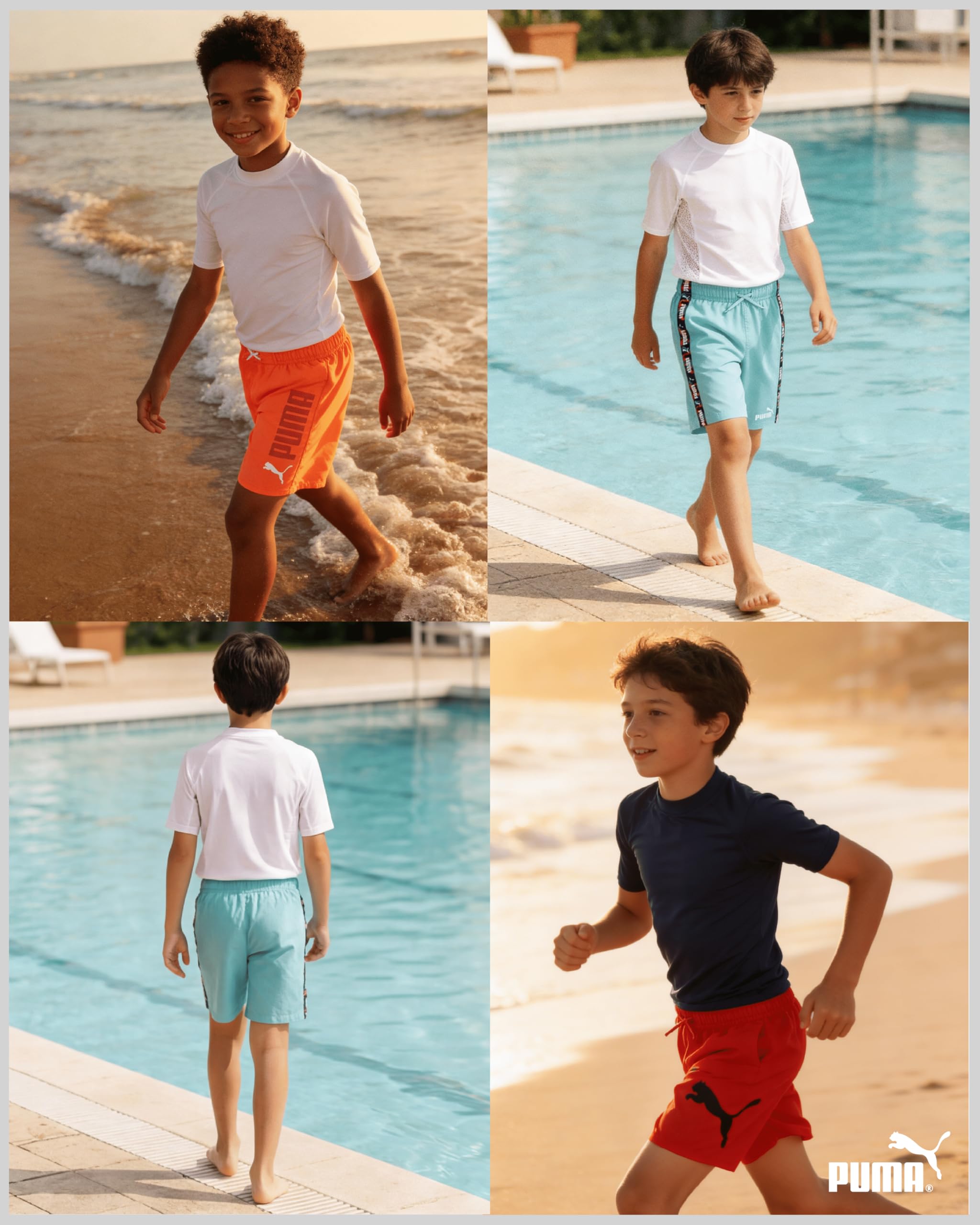 Puma B Swim Trunk sin B Costume da Bagno sin Bambini e Ragazzi