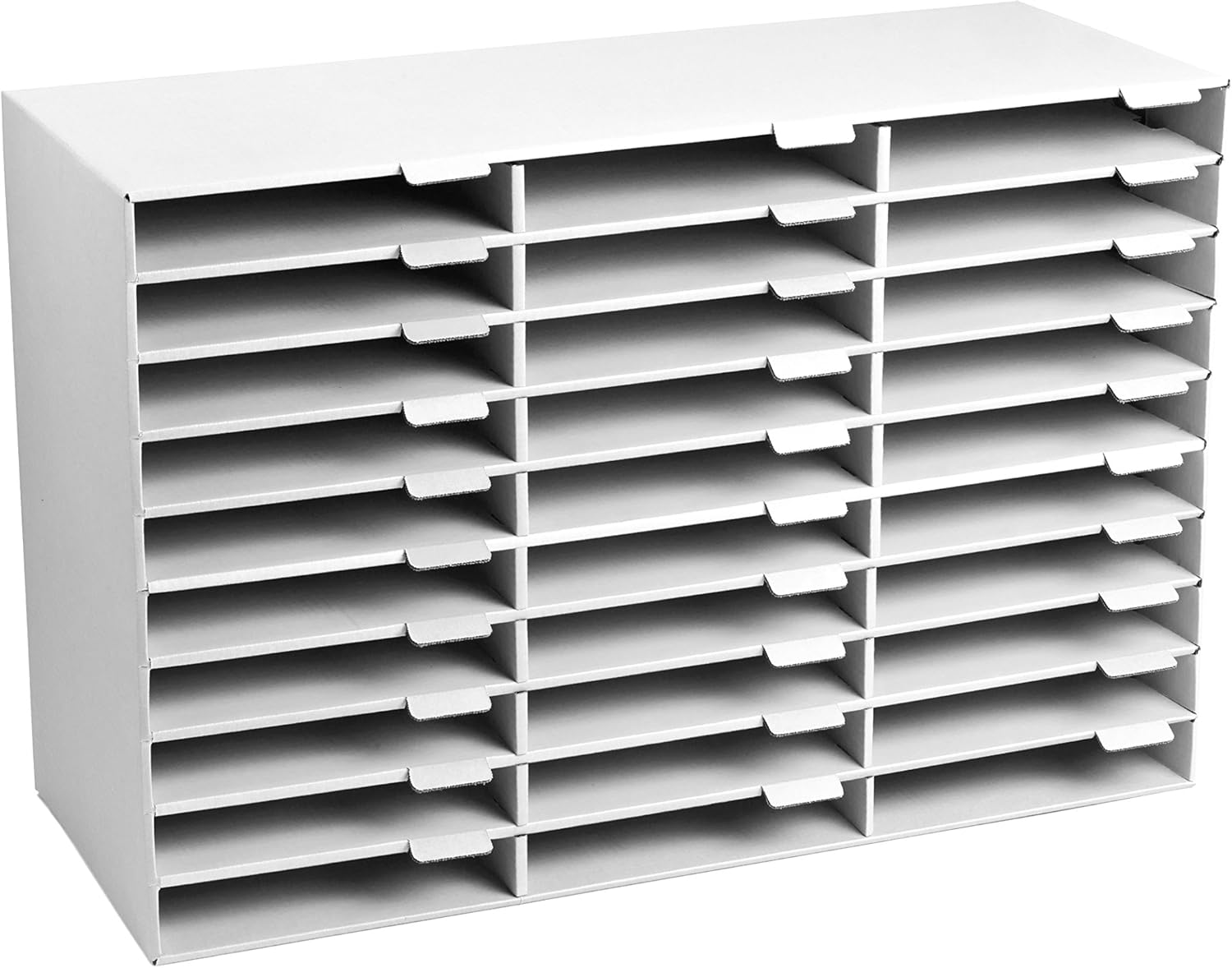 AdirOffice Cardboard Paper Organizer Classroom Mailbox, Literature Organizers