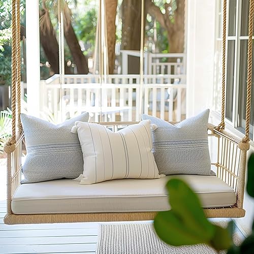 Miniatura 4 de Focuprodu Cojín de banco personalizado, cojines para muebles de patio, cojines de asiento de ventana duraderos antideslizantes, cojines de banco