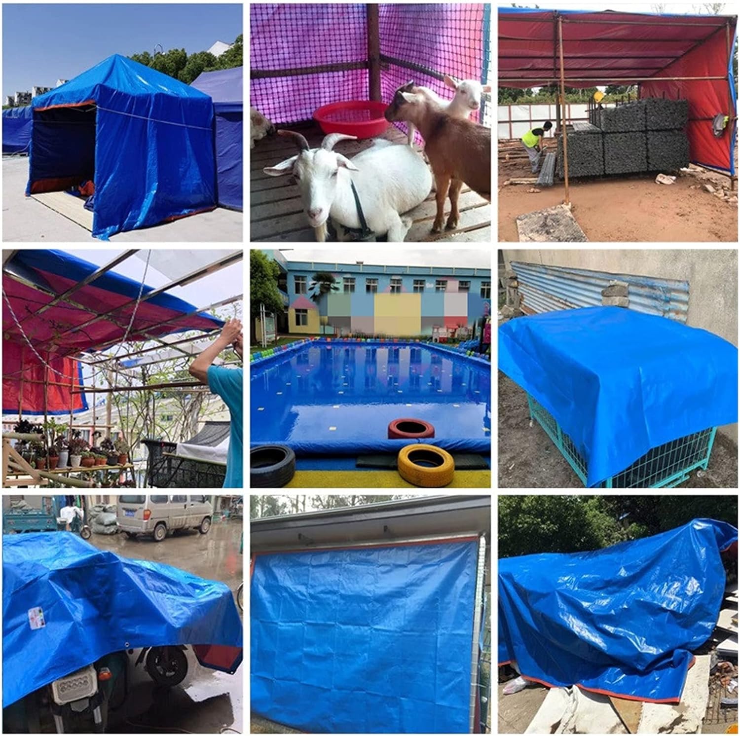 Thicken Tarpaulin Rainproof Cloth Garden Waterproofs Tent Canvas Truck Car Tarp Sheet Outdoor Canopy Awning Insulation (Size : 2 * 3m)