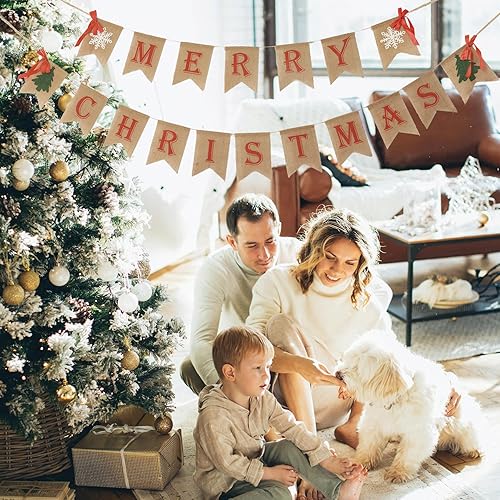 Miniatura 4 de Banner de arpillera de Navidad