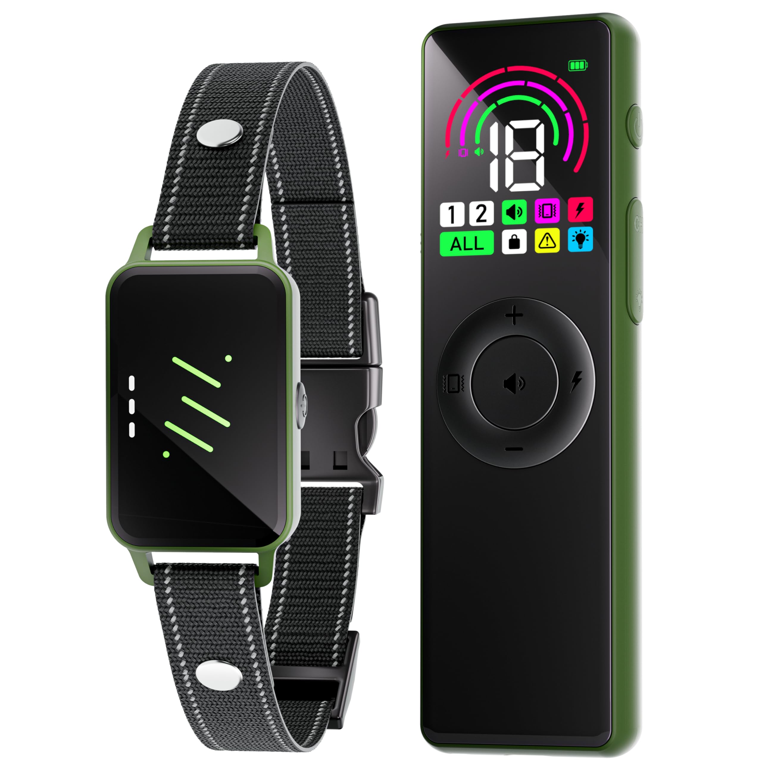 Dog Shock Collar-4500FT Dog Training Collar Rechargeable Waterproof IP67 Electronic Collar，Adjustable Collar for Dogs 8-120LBS，3 Training Modes Beep Dog Shock Collar with Remote Control