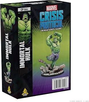 Marvel Crisis Protocol Immortal Hulk CHARACTER PACK - Unleash the Eternal Smash! Tabletop Superhero Game, Ages 14+, 2 Players, 90 Minute Playtime, Made by Atomic Mass Games