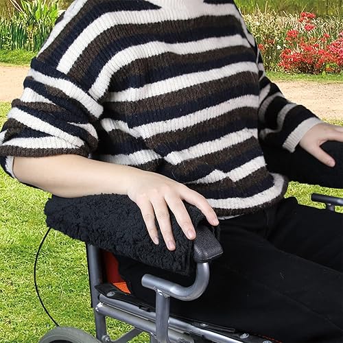 Miniatura 6 de Almohadillas para reposabrazos de silla de ruedas (par) accesorios para sillas de ruedas, funda antideslizante para reposabrazos de oficina, funda