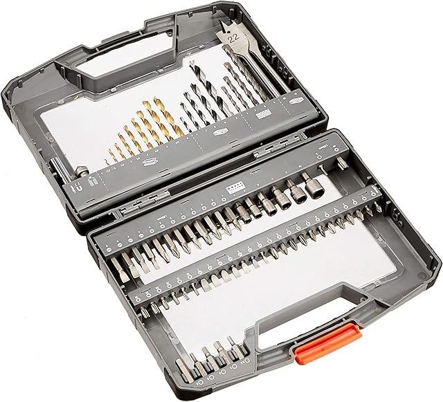 Amazon Basics Multi-Bits Set for Drill & Driver Accessory Kit, 75 Pieces