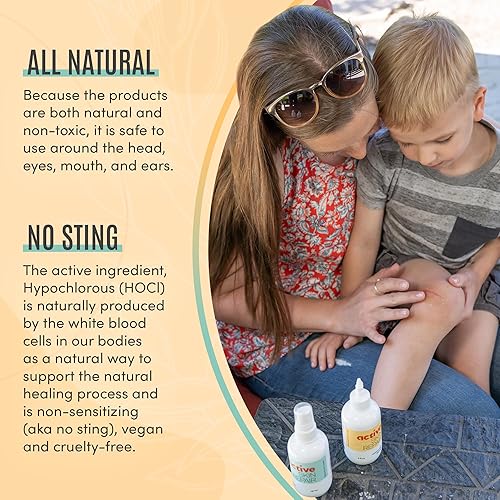 Miniatura 5 de Reparación activa de la piel  Hidrogel curativo natural y no tóxico y spray antiséptico para cortes menores, rasguños, erupciones, quemaduras