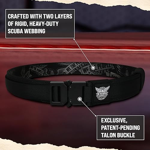 Miniatura 4 de We The People Holsters - Cinturón táctico para pistola con hebilla de talón - Cinturón táctico para transporte oculto