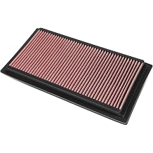 Auto Dynasty High Flow Engine Air Panel Filter Drop-in Reusable & Washable Compatible with Jeep Compass Patriot Dodge Caliber 1.8L 2.0L 2.4L 07-10, Red