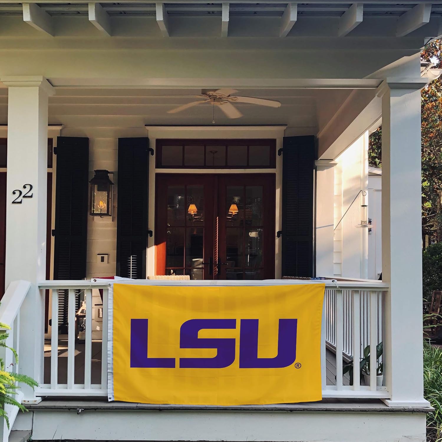 Desert Cactus Louisianna State University Flag - 3 x 5 Feet LSU Tigers Banner, Indoor/Outdoor Durable Fabric, 100% Polyester Design (Style 2) - Image 5