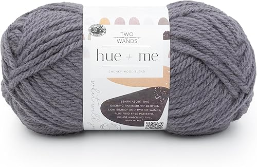 Vista 116 de Lion Brand Yarn, Hue + Me - Hilo grueso para tejer a ganchillo, tejer y manualidades, agave, paquete de 3