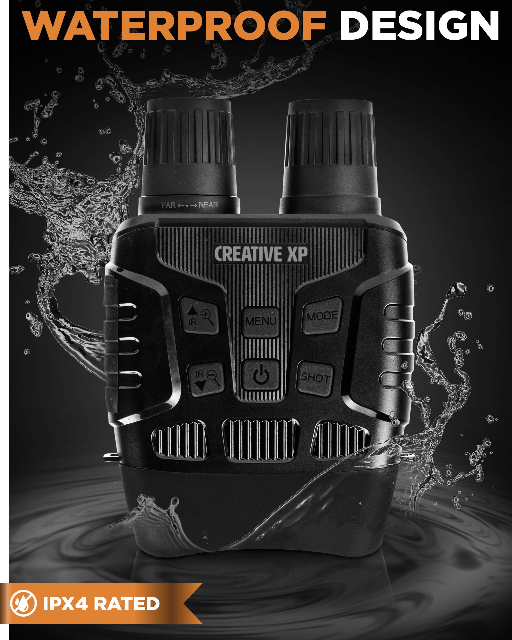 CREATIVE XP Digital Night Vision Binoculars for 100 Darkness Save Photos & Videos with Audio